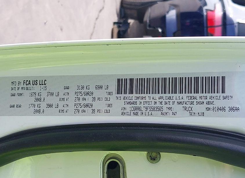 Photo 9 of 2015 Ram 1500 LONE STAR (VIN 1C6RR6LT9FS583565)