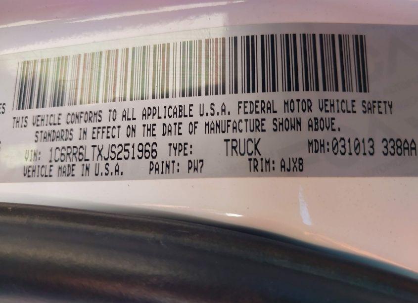 Photo 9 of 2018 Ram 1500 LONE STAR SILVER 4X2 5'7 BOX (VIN 1C6RR6LTXJS251966)