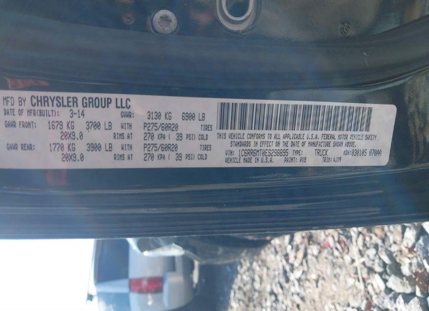 Photo 9 of 2014 Ram 1500 SPORT (VIN 1C6RR6MT0ES298895)