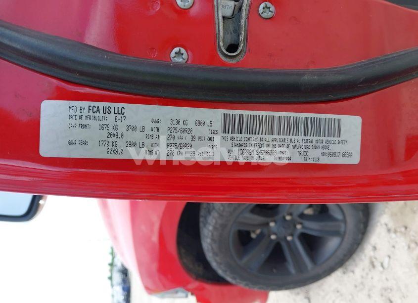 Photo 9 of 2017 Ram 1500 NIGHT 4X2 5'7 BOX (VIN 1C6RR6MT9HS786389)