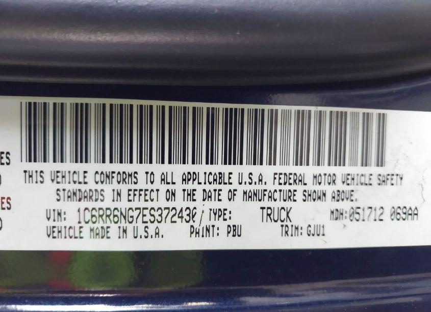 Photo 9 of 2014 Ram 1500 LARAMIE (VIN 1C6RR6NG7ES372430)