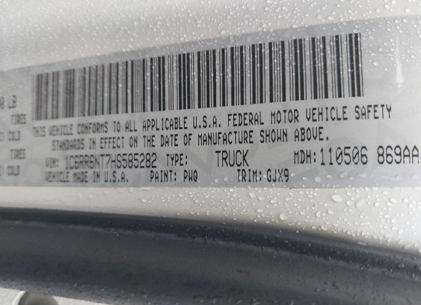 Photo 9 of 2017 Ram 1500 LARAMIE 4X2 5'7 BOX (VIN 1C6RR6NT7HS585282)