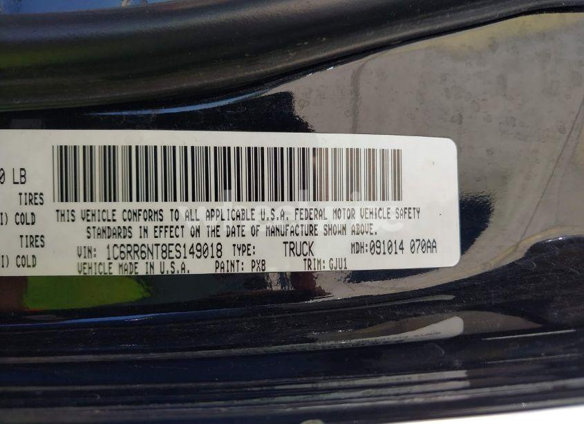 Photo 9 of 2014 Ram 1500 LARAMIE (VIN 1C6RR6NT8ES149018)