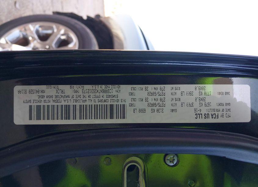 Photo 9 of 2016 Ram 1500 LARAMIE (VIN 1C6RR6NTXGS312173)