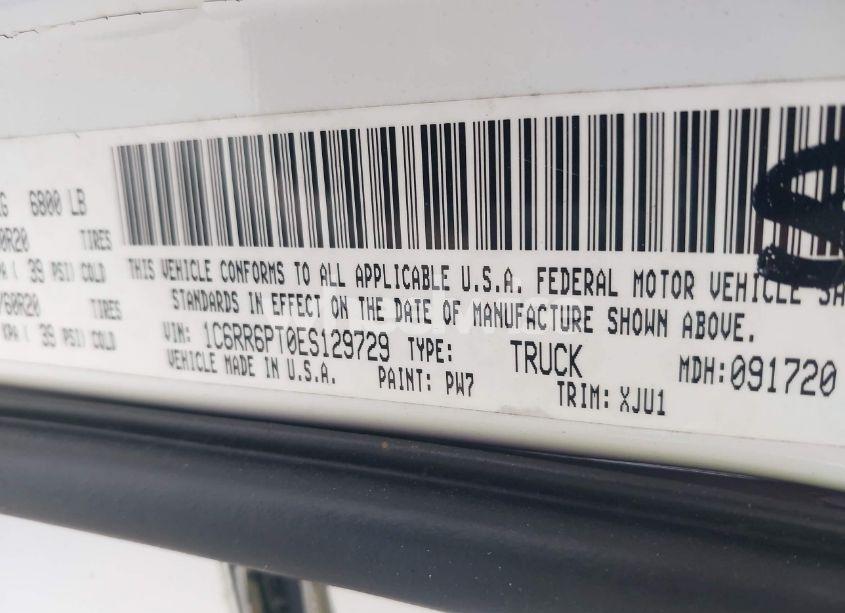 Photo 9 of 2014 Ram 1500 LONGHORN (VIN 1C6RR6PT0ES129729)