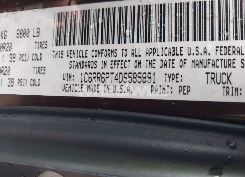 Photo 9 of 2013 Ram 1500 LARAMIE LONGHORN EDITION (VIN 1C6RR6PT4DS585991)