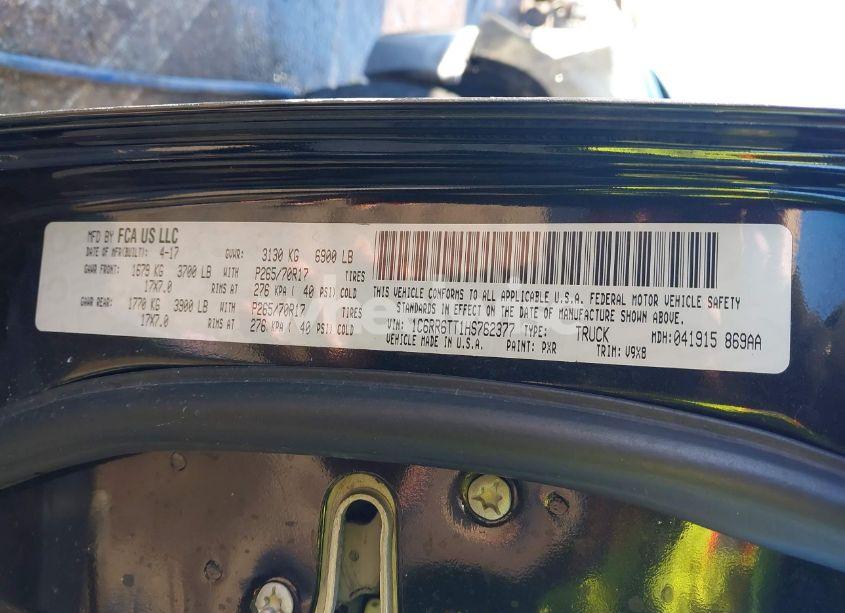 Photo 9 of 2017 Ram 1500 (VIN 1C6RR6TT1HS762377)