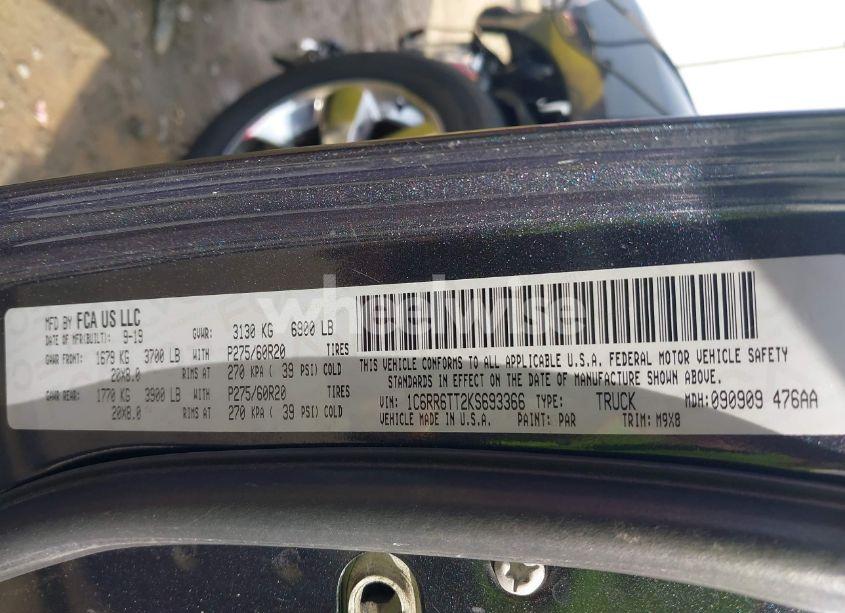 Photo 9 of 2019 Ram 1500 CLASSIC BIG HORN 4X2 6'4 BOX (VIN 1C6RR6TT2KS693366)