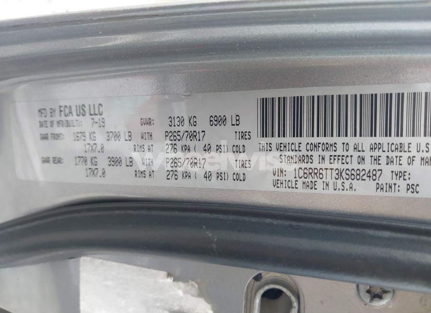 Photo 9 of 2019 Ram 1500 CLASSIC SLT 4X2 6'4 BOX (VIN 1C6RR6TT3KS682487)