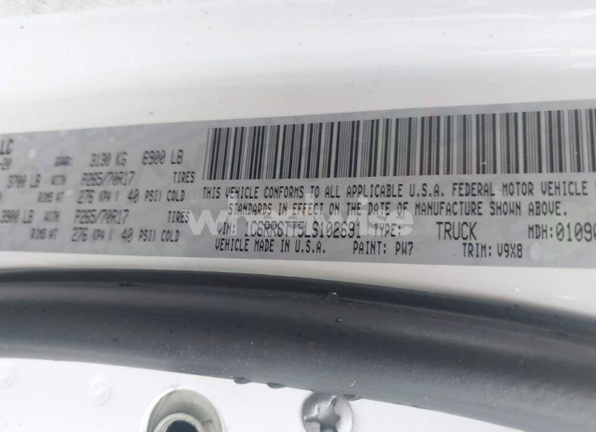 Photo 9 of 2020 Ram 1500 CLASSIC SLT 4X2 6'4 BOX (VIN 1C6RR6TT5LS102691)