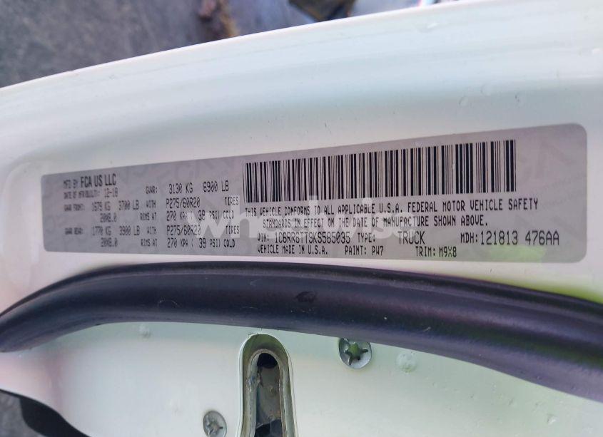 Photo 9 of 2019 Ram 1500 CLASSIC BIG HORN 4X2 6'4 BOX (VIN 1C6RR6TT9KS585035)