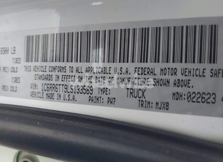 Photo 9 of 2020 Ram 1500 CLASSIC SLT 4X2 6'4 BOX (VIN 1C6RR6TT9LS133569)