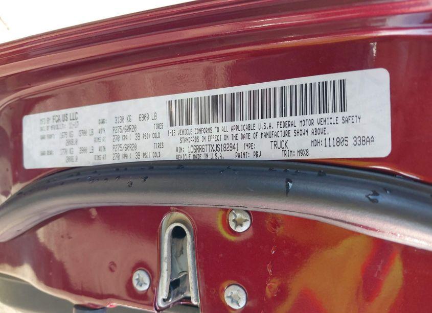 Photo 9 of 2018 Ram 1500 BIG HORN 4X2 6'4 BOX (VIN 1C6RR6TTXJS182941)