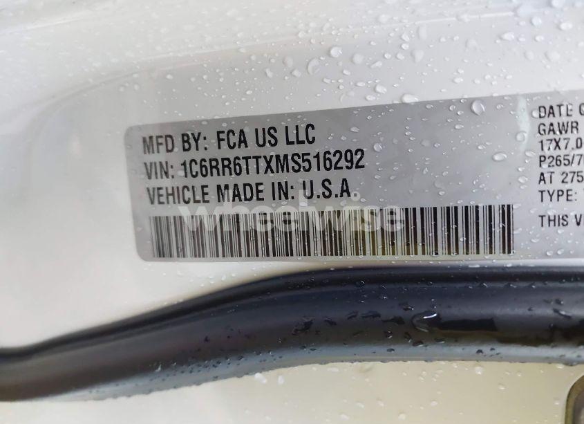 Photo 9 of 2021 Ram 1500 CLASSIC SLT 4X2 6'4 BOX (VIN 1C6RR6TTXMS516292)