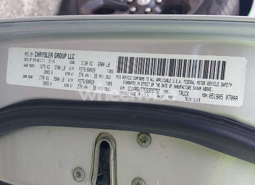 Photo 9 of 2014 Ram 1500 LARAMIE (VIN 1C6RR6VT7ES358752)