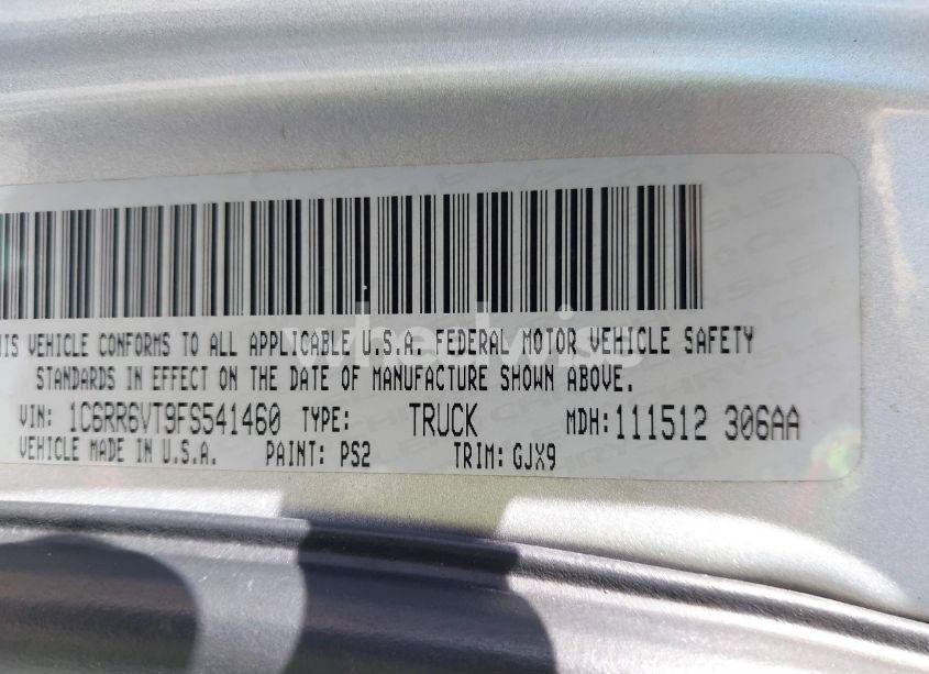 Photo 9 of 2015 Ram 1500 LARAMIE (VIN 1C6RR6VT9FS541460)