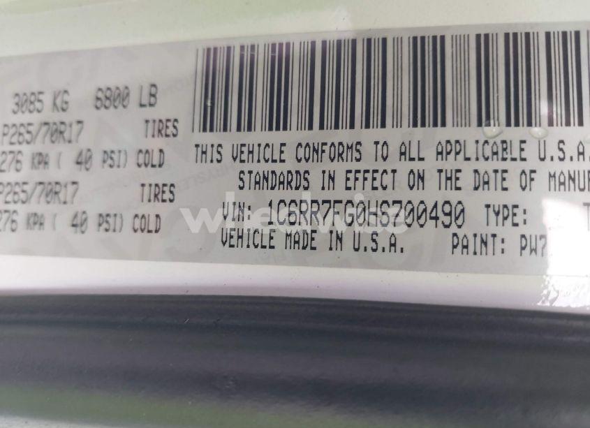 Photo 9 of 2017 Ram 1500 EXPRESS 4X4 6'4 BOX (VIN 1C6RR7FG0HS700490)