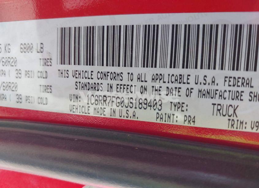 Photo 9 of 2018 Ram 1500 EXPRESS 4X4 6'4 BOX (VIN 1C6RR7FG0JS189403)