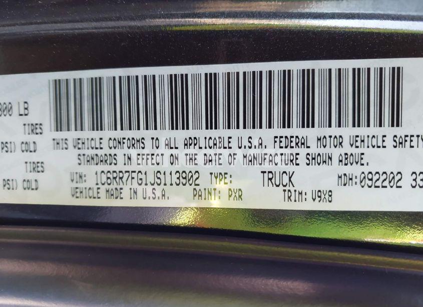 Photo 9 of 2018 Ram 1500 EXPRESS 4X4 6'4 BOX (VIN 1C6RR7FG1JS113902)