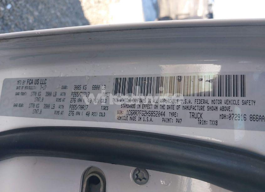 Photo 9 of 2017 Ram 1500 EXPRESS 4X4 6'4 BOX (VIN 1C6RR7FG2HS852044)