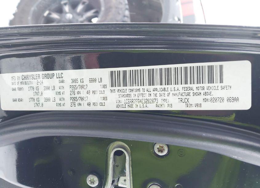 Photo 9 of 2014 Ram 1500 TRADESMAN (VIN 1C6RR7FG4ES282673)