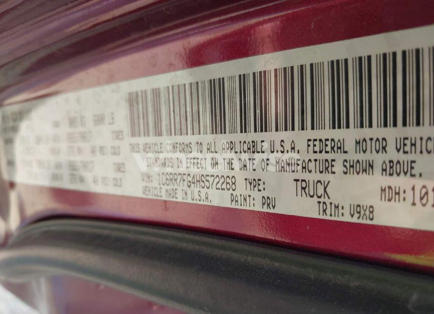 Photo 9 of 2017 Ram 1500 EXPRESS 4X4 6'4 BOX (VIN 1C6RR7FG4HS572268)