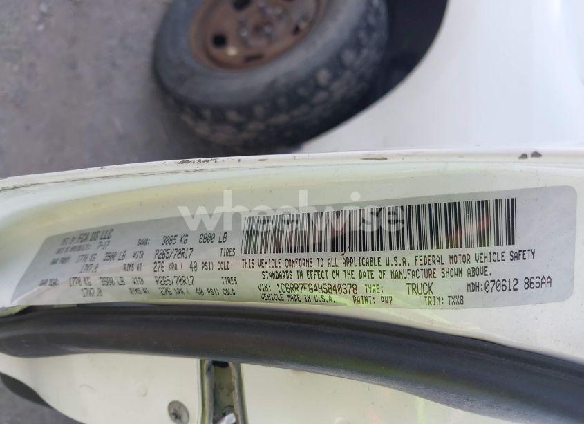 Photo 9 of 2017 Ram 1500 TRADESMAN QUAD CAB 4X4 6'4 BOX (VIN 1C6RR7FG4HS840378)