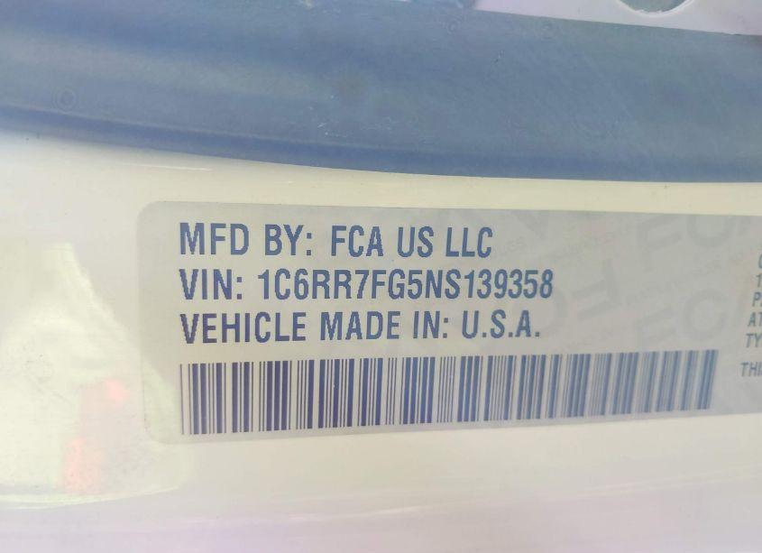 Photo 8 of 2022 Ram 1500 CLASSIC TRADESMAN 4X4 6'4 BOX (VIN 1C6RR7FG5NS139358)