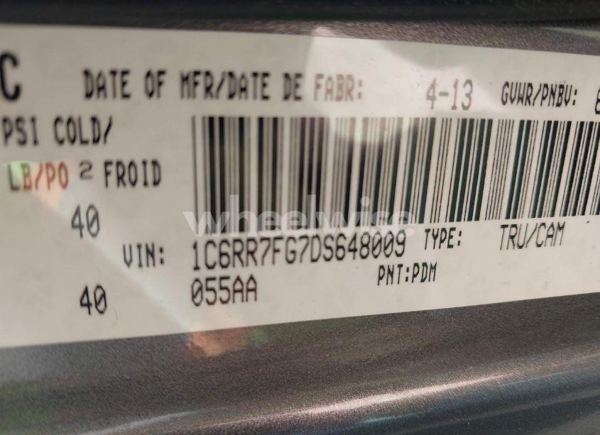 Photo 9 of 2013 Ram 1500 ST (VIN 1C6RR7FG7DS648009)