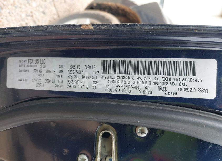 Photo 9 of 2017 Ram 1500 EXPRESS 4X4 6'4 BOX (VIN 1C6RR7FG7HS540141)