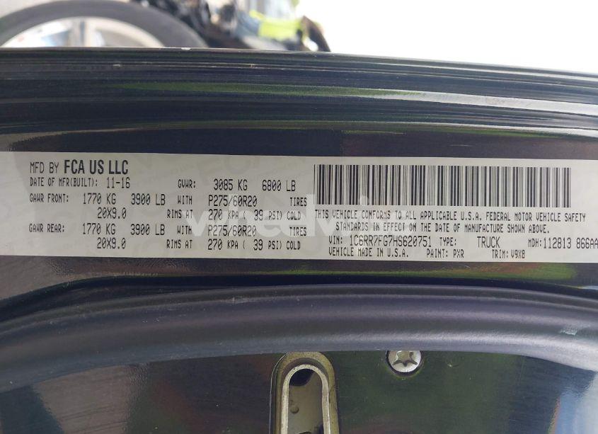 Photo 9 of 2017 Ram 1500 EXPRESS 4X4 6'4 BOX (VIN 1C6RR7FG7HS620751)