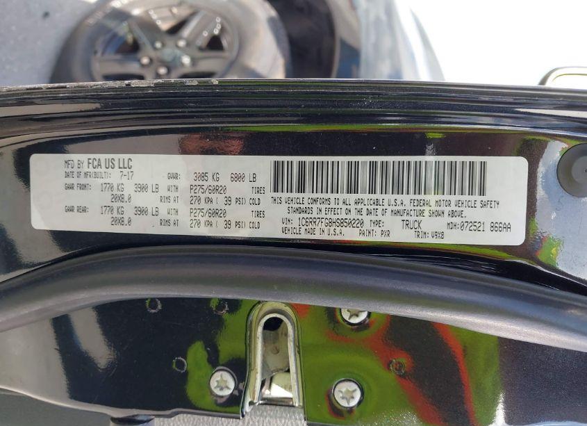 Photo 9 of 2017 Ram 1500 EXPRESS 4X4 6'4 BOX (VIN 1C6RR7FG8HS850220)