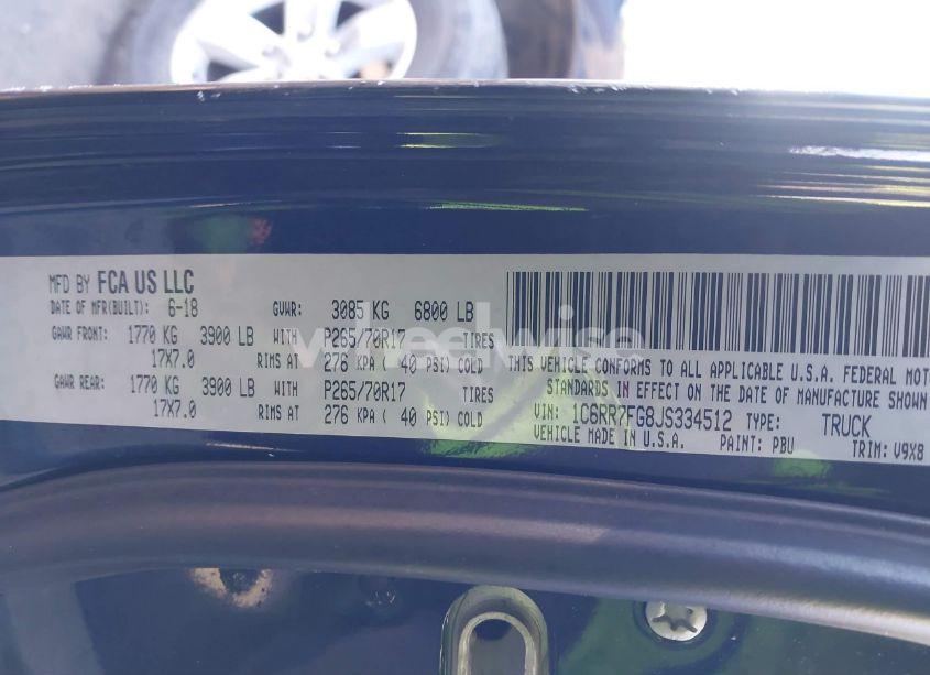 Photo 9 of 2018 Ram 1500 EXPRESS 4X4 6'4 BOX (VIN 1C6RR7FG8JS334512)