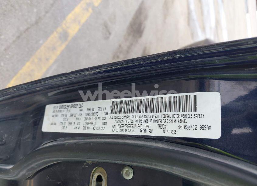 Photo 9 of 2014 Ram 1500 TRADESMAN (VIN 1C6RR7FG9ES311245)