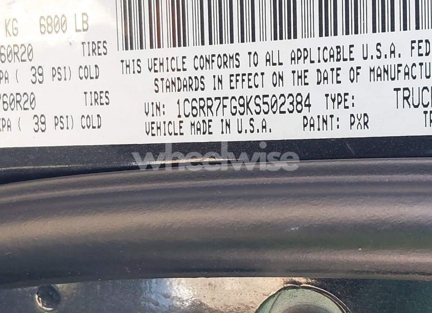 Photo 9 of 2019 Ram 1500 CLASSIC EXPRESS 4X4 6'4 BOX (VIN 1C6RR7FG9KS502384)