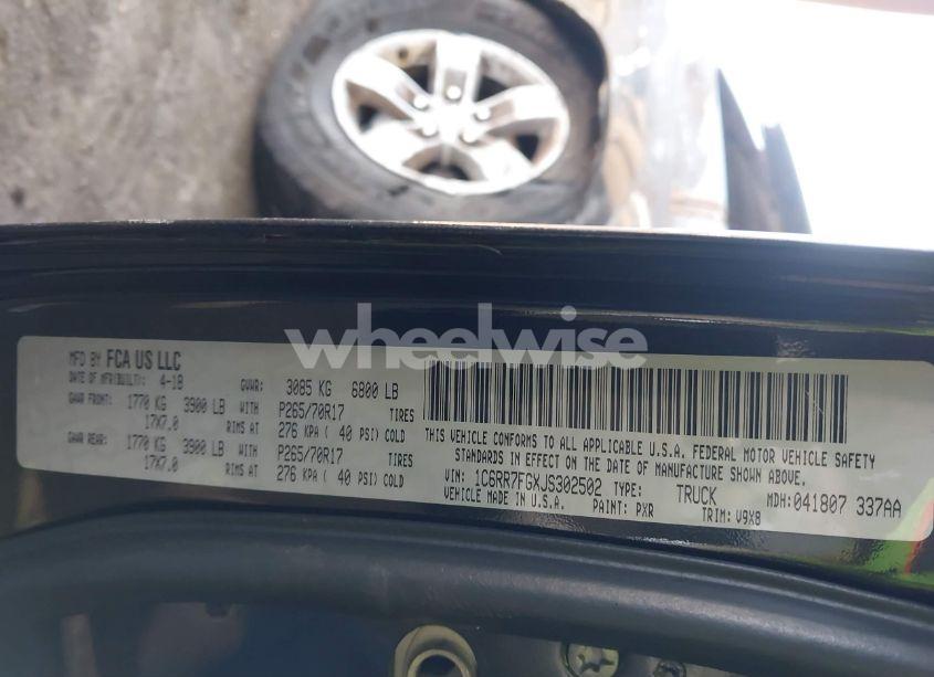 Photo 9 of 2018 Ram 1500 EXPRESS 4X4 6'4 BOX (VIN 1C6RR7FGXJS302502)