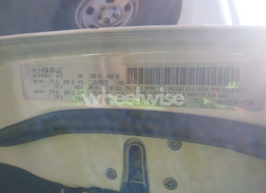 Photo 9 of 2019 Ram 1500 CLASSIC TRADESMAN 4X4 6'4 BOX (VIN 1C6RR7FGXKS635851)