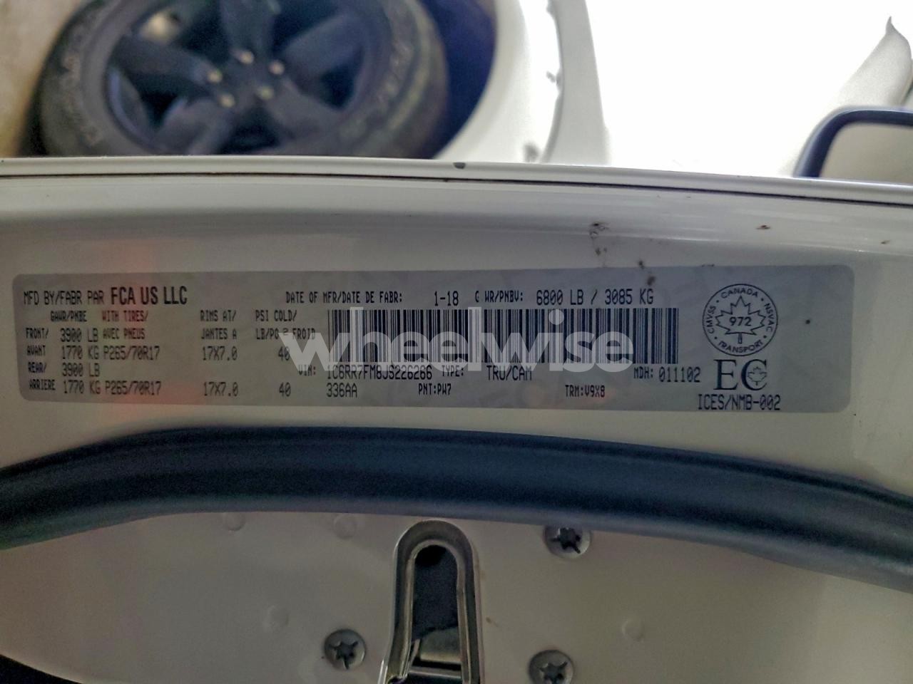 Photo 12 of 2018 RAM 1500 ST (VIN 1C6RR7FM8JS226266)