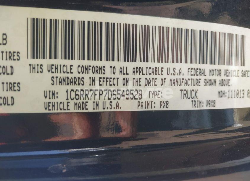 Photo 9 of 2013 Ram 1500 TRADESMAN (VIN 1C6RR7FP7DS549528)