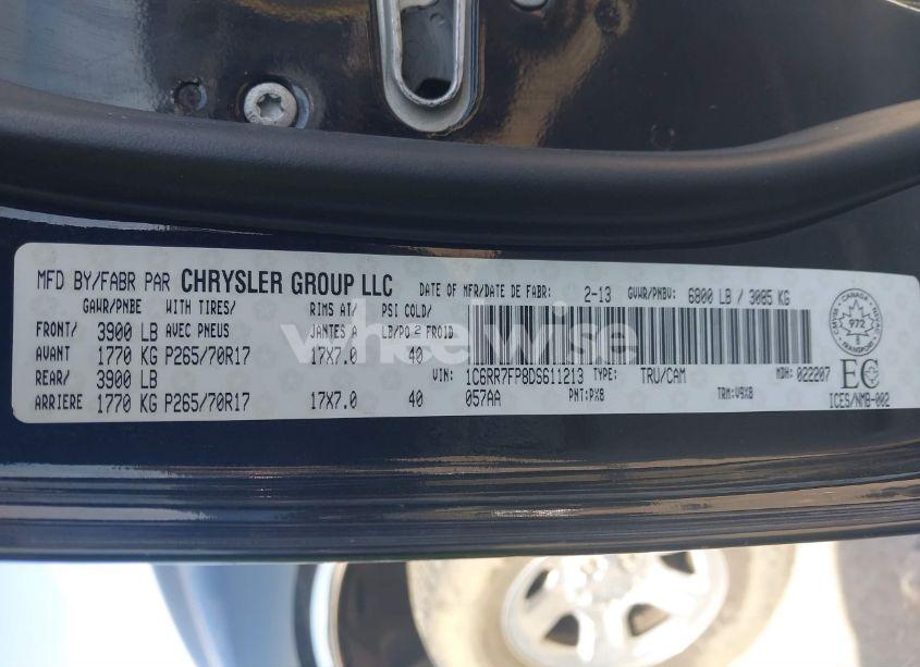 Photo 9 of 2013 Ram 1500 ST (VIN 1C6RR7FP8DS611213)