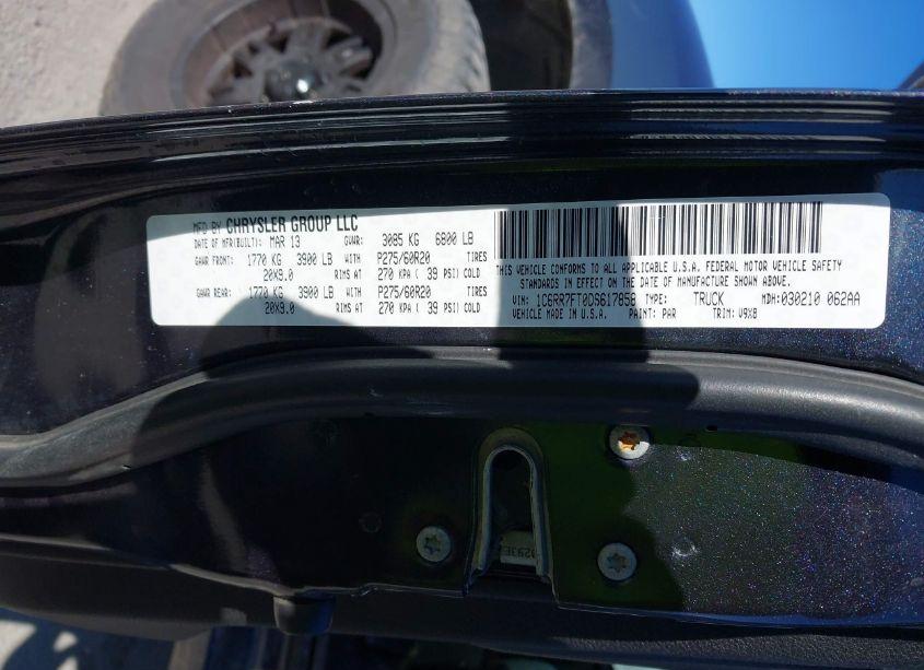 Photo 9 of 2013 Ram 1500 EXPRESS (VIN 1C6RR7FT0DS617858)