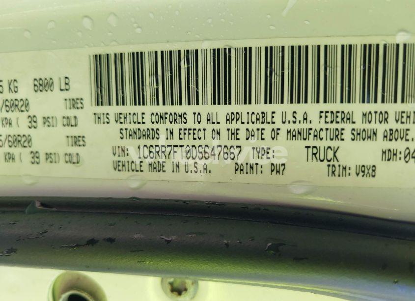 Photo 9 of 2013 Ram 1500 EXPRESS (VIN 1C6RR7FT0DS647667)