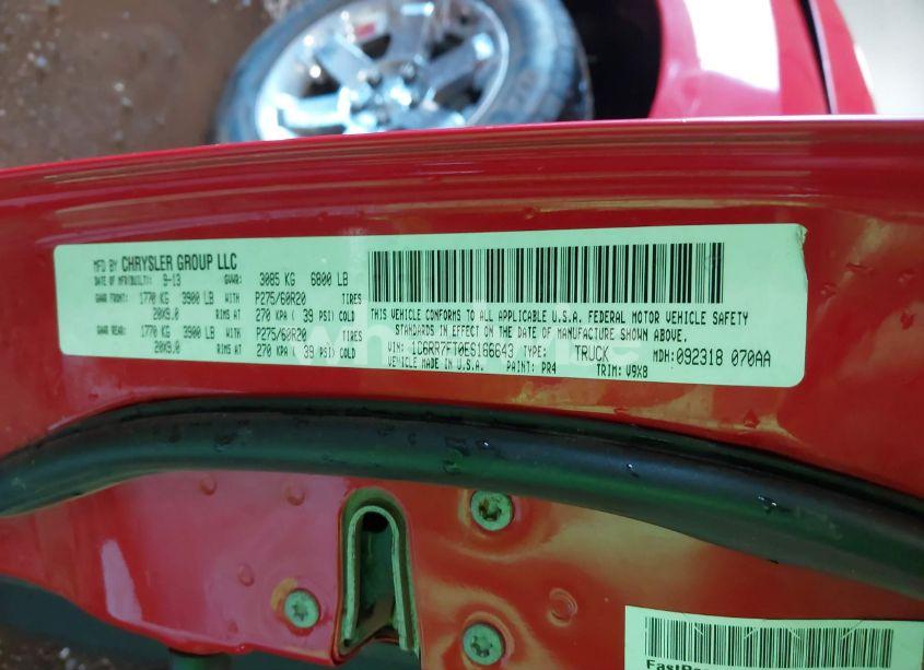 Photo 9 of 2014 Ram 1500 EXPRESS (VIN 1C6RR7FT0ES166643)