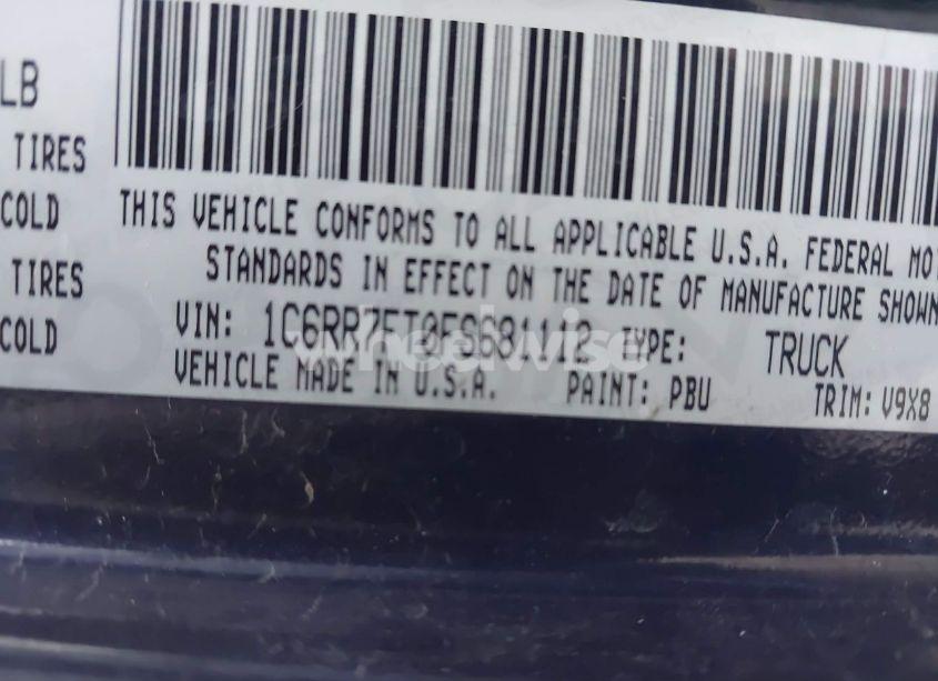 Photo 9 of 2015 Ram 1500 EXPRESS (VIN 1C6RR7FT0FS681112)