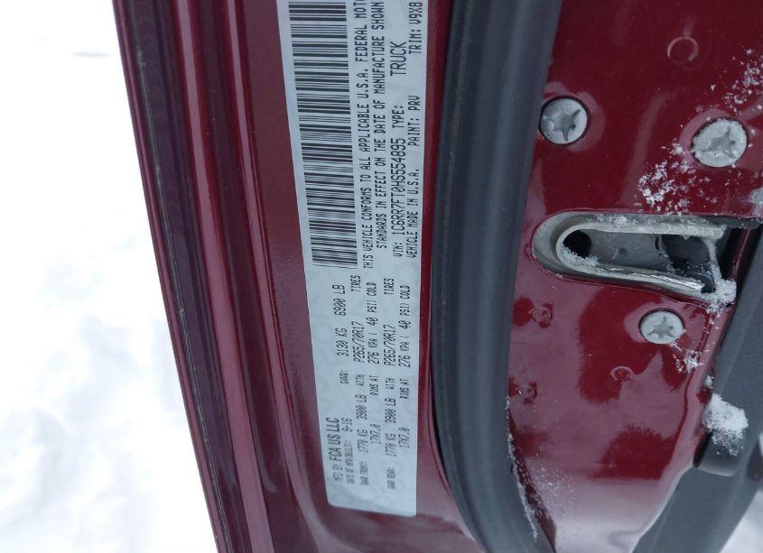 Photo 9 of 2017 Ram 1500 TRADESMAN 4X4 6'4 BOX (VIN 1C6RR7FT0HS554895)