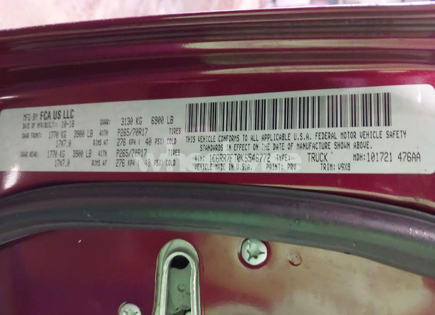 Photo 9 of 2019 Ram 1500 CLASSIC EXPRESS 4X4 6'4 BOX (VIN 1C6RR7FT0KS546772)