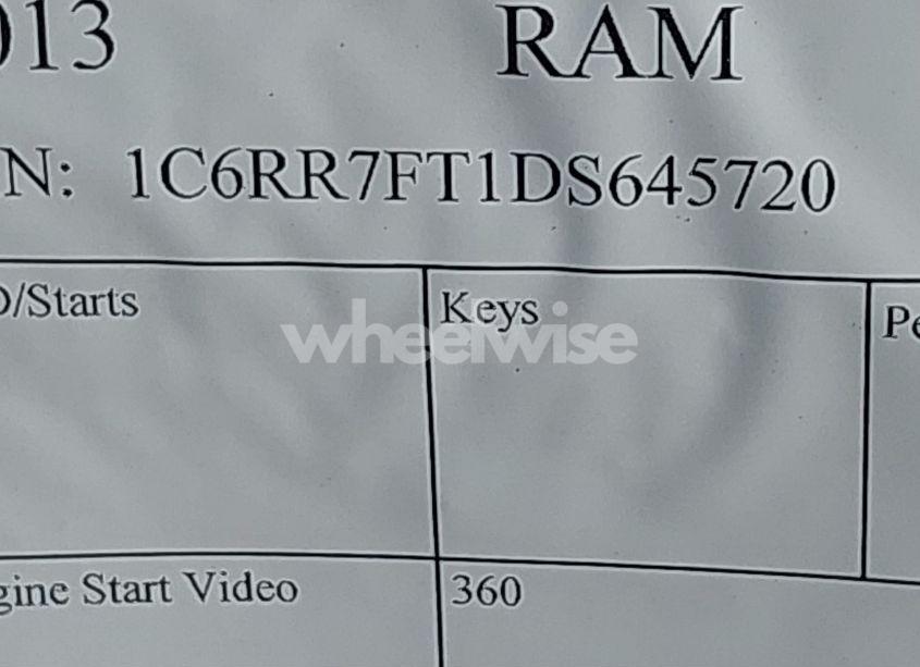 Photo 9 of 2013 Ram 1500 EXPRESS (VIN 1C6RR7FT1DS645720)