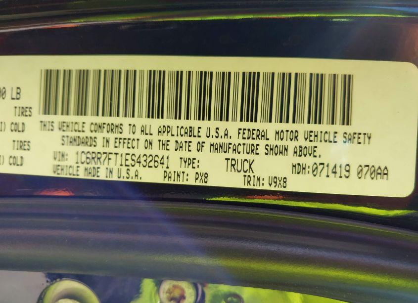 Photo 9 of 2014 Ram 1500 EXPRESS (VIN 1C6RR7FT1ES432641)