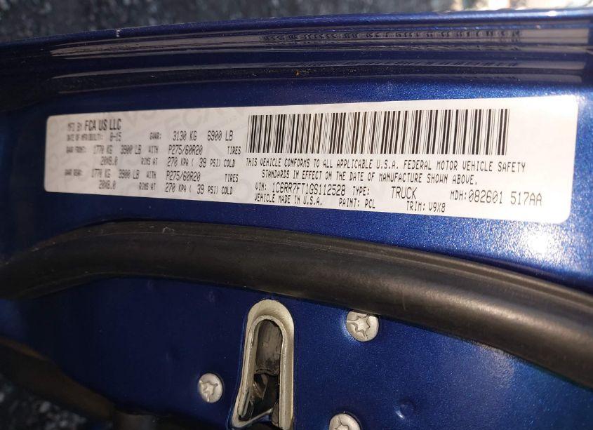 Photo 9 of 2016 Ram 1500 EXPRESS (VIN 1C6RR7FT1GS112528)