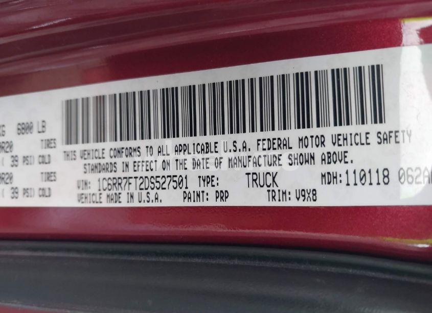 Photo 9 of 2013 Ram 1500 EXPRESS (VIN 1C6RR7FT2DS527501)